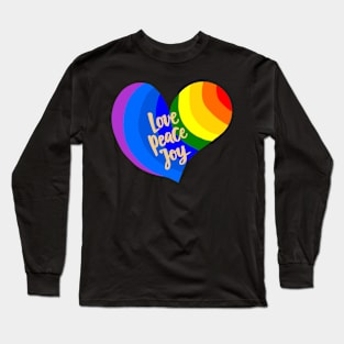 love peace and joy Long Sleeve T-Shirt